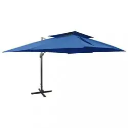 vidaXL Cantilever umbrella with ventilation 400 x 300 cm (312379) vidaXL Cantilever umbrella with ventilation 400 x 300 cm (312379)