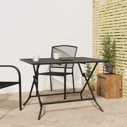 vidaXL Folding Garden Table with Steel Grid 110x80x72 cm (362749) vidaXL Folding Garden Table with Steel Grid 110x80x72 cm (362749)