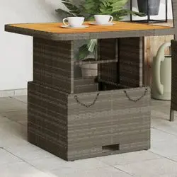 vidaXL Garden table poly rattan (368270) vidaXL Garden table poly rattan (368270)