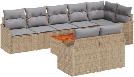 vidaXL Garden sofa set with cushion 9-piece (3347469) vidaXL Garden sofa set with cushion 9-piece (3347469)