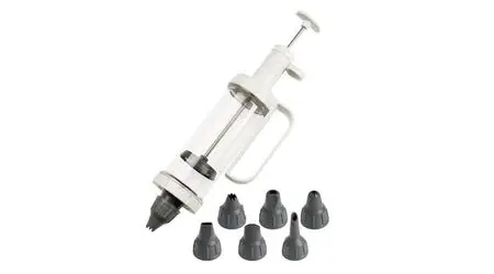 Dr. Oetker Decorating syringe including 6 nozzles (1982) Dr. Oetker Decorating syringe including 6 nozzles (1982)