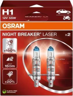 Osram Night Breaker Laser H1 (64150NL-2HB) Osram Night Breaker Laser H1 (64150NL-2HB)