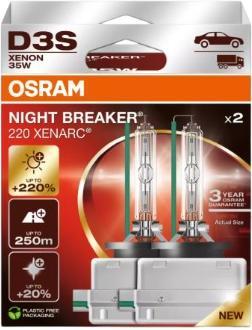 Osram Xenarc Night Breaker 220 D3S 2 pcs. (66340XN2-2HB) Osram Xenarc Night Breaker 220 D3S 2 pcs. (66340XN2-2HB)