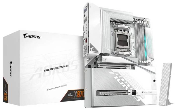 GIGABYTE X870 AORUS Stealth Ice GIGABYTE X870 AORUS Stealth Ice