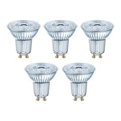 Ledvance OSRAM LED Base PAR16 GU10 4.3W/827 36° pack of 5 Ledvance OSRAM LED Base PAR16 GU10 4.3W/827 36° pack of 5