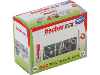 Fischer DuoPower 6 x 30 S PH 50 pcs. (535463) Fischer DuoPower 6 x 30 S PH 50 pcs. (535463)