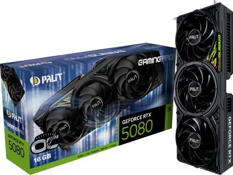 Palit GeForce RTX 5080 GamingPro OC 16GB (NE75080S19T2-GB2031A) Palit GeForce RTX 5080 GamingPro OC 16GB (NE75080S19T2-GB2031A)