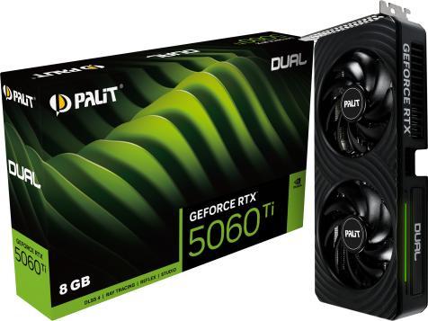Palit GeForce RTX 5060 Ti Dual 8GB (NE7506T019P1-GB2062D) Palit GeForce RTX 5060 Ti Dual 8GB (NE7506T019P1-GB2062D)