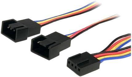 StarTech.com Y cable for fan - 4 pin PWM splitter cable male/female 30 cm (FAN4SPLIT12) StarTech.com Y cable for fan - 4 pin PWM splitter cable male/female 30 cm (FAN4SPLIT12)