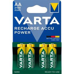 Varta Rechargeable Battery Power Mignon AA NiMH 2100 mAh 4 Pack (56706-101-404) Varta Rechargeable Battery Power Mignon AA NiMH 2100 mAh 4 Pack (56706-101-404)