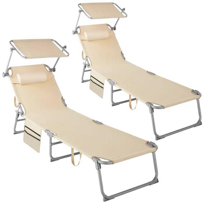 tectake Chloé sun lounger (405125) tectake Chloé sun lounger (405125)