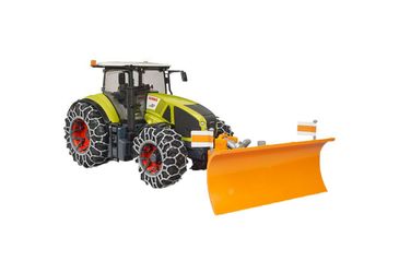 Bruder Claas Axion 950 with snow chains and dozer blade Bruder Claas Axion 950 with snow chains and dozer blade