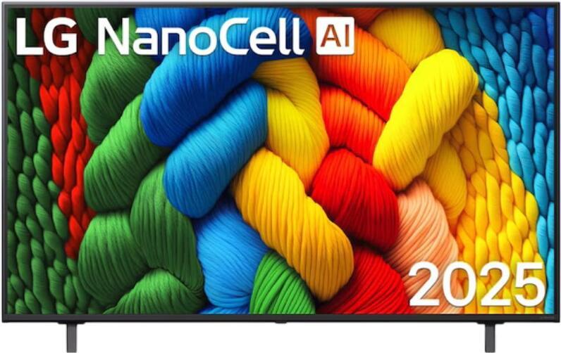 LG 55" NanoCell AI NANO80 4K Smart TV 2025 55NANO80A6B LG 55" NanoCell AI NANO80 4K Smart TV 2025 55NANO80A6B