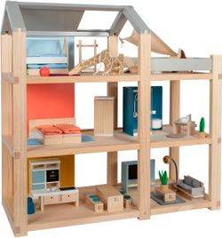 Small Foot Natural Dollhouse with Furniture (12541) Small Foot Natural Dollhouse with Furniture (12541)