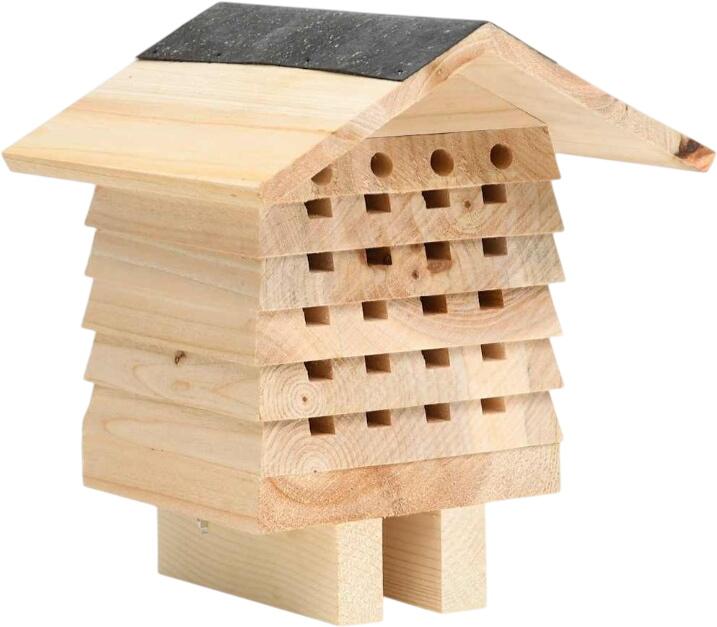 vidaXL Bee hotel fir solid wood 22 x 20 x 20 cm (314814) vidaXL Bee hotel fir solid wood 22 x 20 x 20 cm (314814)