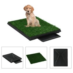 vidaXL Pet toilet with tray and artificial grass 63 x 50 x 7 cm 2-piece (170767) vidaXL Pet toilet with tray and artificial grass 63 x 50 x 7 cm 2-piece (170767)