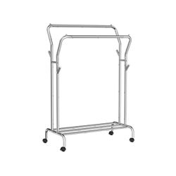 Songmics Clothes rack on casters with 2 clothing rails (HSR107) Songmics Clothes rack on casters with 2 clothing rails (HSR107)
