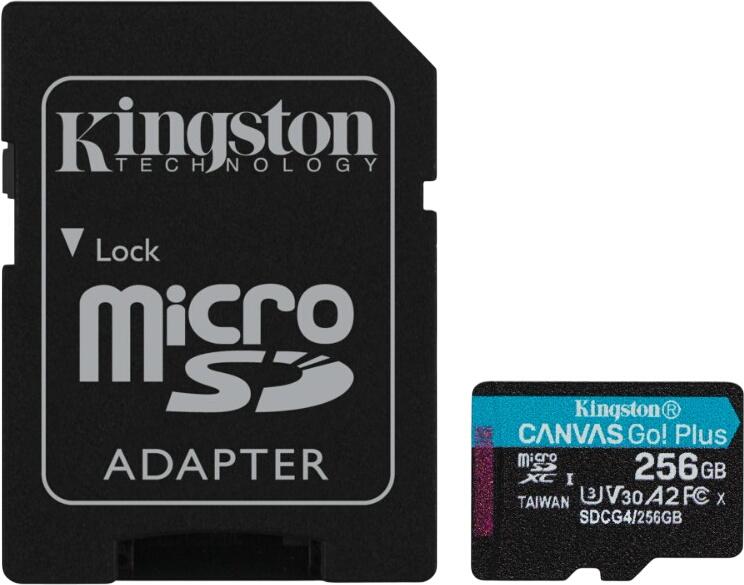 Kingston Canvas Go! Plus Gen4 microSDXC 256GB Kit (SDCG4/256GB) Kingston Canvas Go! Plus Gen4 microSDXC 256GB Kit (SDCG4/256GB)
