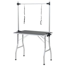 vidaXL Folding grooming table with 2 loops 105 x 61.5 x 160 cm (170170) vidaXL Folding grooming table with 2 loops 105 x 61.5 x 160 cm (170170)