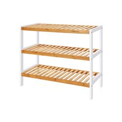 Songmics Bamboo Shoe Rack with 3 Tiers (LBS03) Songmics Bamboo Shoe Rack with 3 Tiers (LBS03)