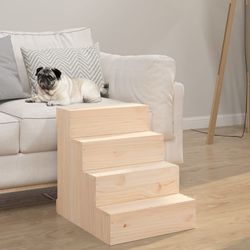 vidaXL Pet staircase solid wood pine 40 x 49 x 47 cm (822466) vidaXL Pet staircase solid wood pine 40 x 49 x 47 cm (822466)