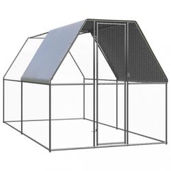 vidaXL Outdoor chicken coop galvanized steel 2 x 4 x 2 m (3089319) vidaXL Outdoor chicken coop galvanized steel 2 x 4 x 2 m (3089319)