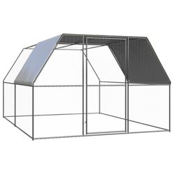 vidaXL Outdoor chicken coop galvanized steel 3 x 4 x 2 m (3089324) vidaXL Outdoor chicken coop galvanized steel 3 x 4 x 2 m (3089324)