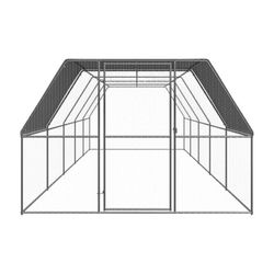vidaXL Outdoor chicken coop galvanized steel 3 x 10 x 2 m (3089327) vidaXL Outdoor chicken coop galvanized steel 3 x 10 x 2 m (3089327)