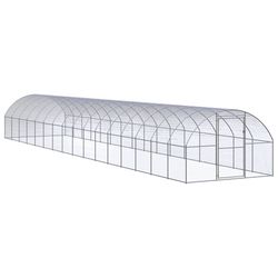 vidaXL Outdoor chicken coop galvanized steel 3 x 16 x 2 m (3095469) vidaXL Outdoor chicken coop galvanized steel 3 x 16 x 2 m (3095469)