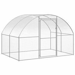 vidaXL Outdoor Chicken Coop Galvanized Steel 3 x 2 x 2 m (171463) vidaXL Outdoor Chicken Coop Galvanized Steel 3 x 2 x 2 m (171463)