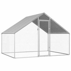 vidaXL Outdoor chicken coop galvanized steel 2.75 x 2 x 1.92 m (170788) vidaXL Outdoor chicken coop galvanized steel 2.75 x 2 x 1.92 m (170788)