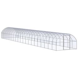 vidaXL Outdoor chicken coop galvanized steel 3 x 20 x 2 m (3095470) vidaXL Outdoor chicken coop galvanized steel 3 x 20 x 2 m (3095470)