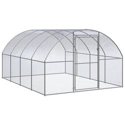vidaXL Outdoor chicken coop galvanized steel 3 x 4 x 2 m (3095464) vidaXL Outdoor chicken coop galvanized steel 3 x 4 x 2 m (3095464)
