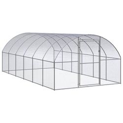 vidaXL Outdoor chicken coop galvanized steel 3 x 6 x 2 m (3095465) vidaXL Outdoor chicken coop galvanized steel 3 x 6 x 2 m (3095465)