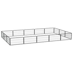 vidaXL Dog Playpen Steel Powder-Coated 16-Piece 500 x 300 x 50 cm (3115969) vidaXL Dog Playpen Steel Powder-Coated 16-Piece 500 x 300 x 50 cm (3115969)
