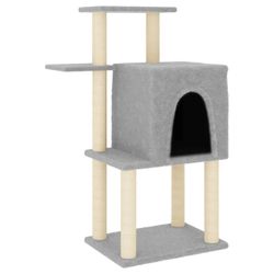 vidaXL Cat tree with sisal scratching posts 97 cm (172065) vidaXL Cat tree with sisal scratching posts 97 cm (172065)