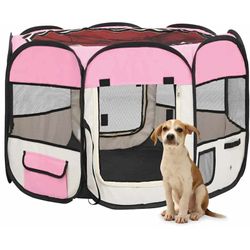 vidaXL Foldable puppy playpen with carrying bag 90 x 90 x 58 cm (171009) vidaXL Foldable puppy playpen with carrying bag 90 x 90 x 58 cm (171009)