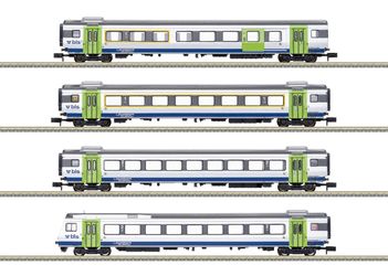 Minitrix Express train car set "GOLDENPASSLINE" (18293) Minitrix Express train car set "GOLDENPASSLINE" (18293)