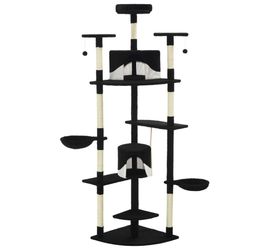vidaXL Cat scratching post with sisal scratching columns 203 cm (170530) vidaXL Cat scratching post with sisal scratching columns 203 cm (170530)