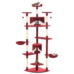 vidaXL Cat scratching post with sisal scratching columns 203 cm (170531) vidaXL Cat scratching post with sisal scratching columns 203 cm (170531)