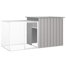 vidaXL Chicken cage galvanized steel 200 x 91 x 100 cm (171546) vidaXL Chicken cage galvanized steel 200 x 91 x 100 cm (171546)