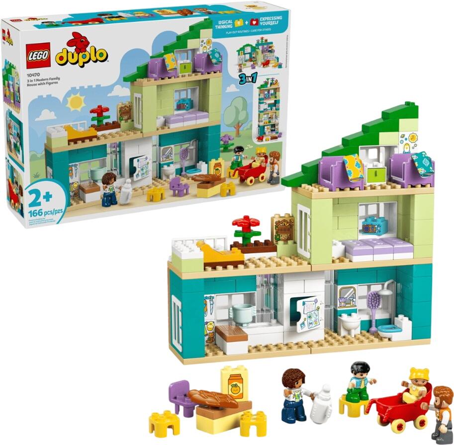 LEGO DUPLO Modern Family House with Figures 3-in-1 Set (10470) LEGO DUPLO Modern Family House with Figures 3-in-1 Set (10470)