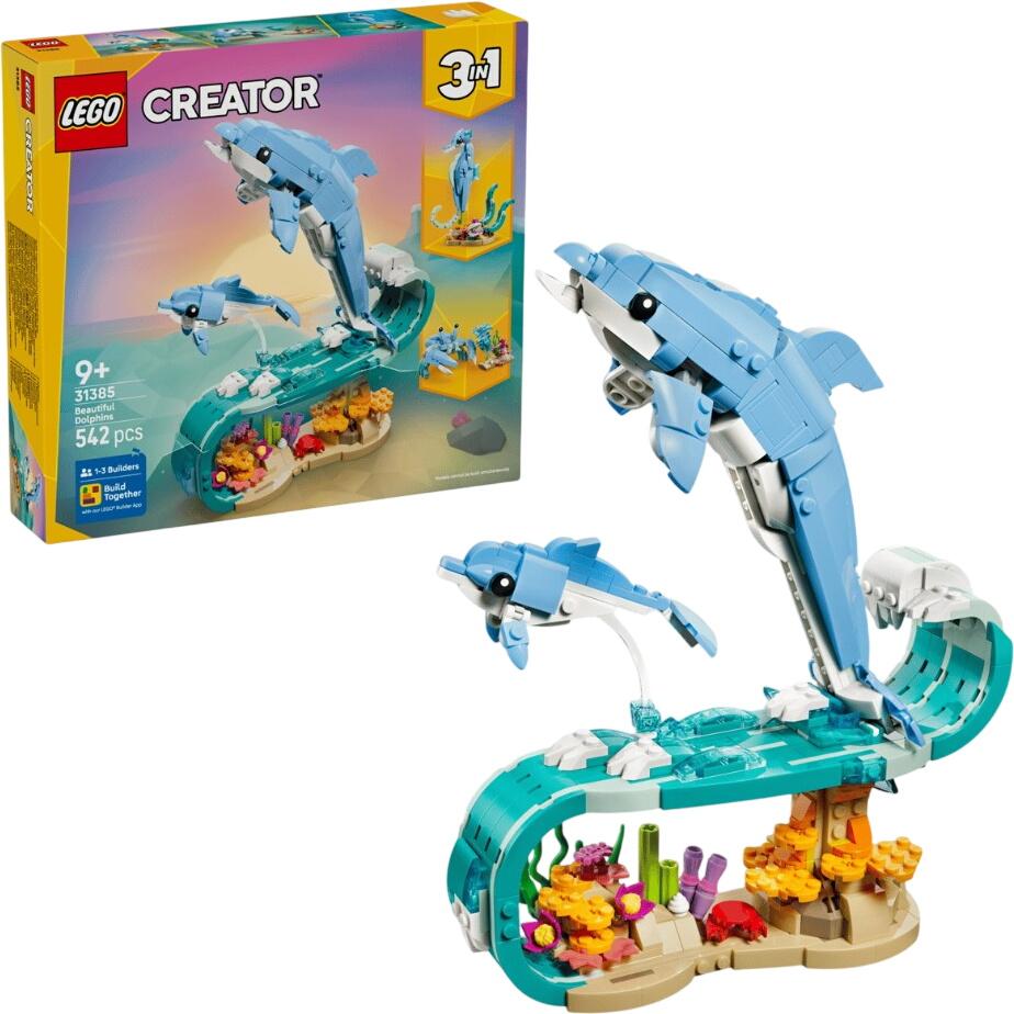 LEGO Creator 3-in-1 Sea Creatures: Beautiful Dolphins (31385) LEGO Creator 3-in-1 Sea Creatures: Beautiful Dolphins (31385)