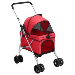 vidaXL Dog stroller foldable Oxford fabric 76 x 50 x 100 cm (172199) vidaXL Dog stroller foldable Oxford fabric 76 x 50 x 100 cm (172199)