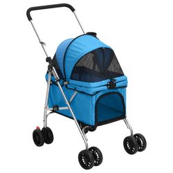 vidaXL Foldable Dog Stroller Oxford Fabric 76 x 50 x 100 cm (172200) vidaXL Foldable Dog Stroller Oxford Fabric 76 x 50 x 100 cm (172200)