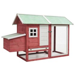 vidaXL Chicken Cage Solid Wood Pine & Fir 170 x 81 x 110 cm (170863) vidaXL Chicken Cage Solid Wood Pine & Fir 170 x 81 x 110 cm (170863)