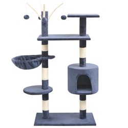 vidaXL Cat scratching post 125 cm (170484) vidaXL Cat scratching post 125 cm (170484)
