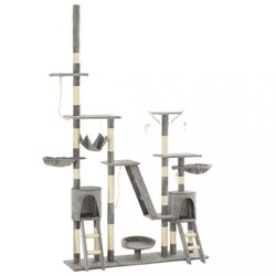 vidaXL Cat scratching post with sisal scratching columns 230 - 250 cm (170617) vidaXL Cat scratching post with sisal scratching columns 230 - 250 cm (170617)