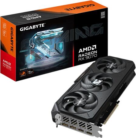 GIGABYTE Radeon RX 9070 Gaming 16GB (GV-R9070GAMING-16GD) GIGABYTE Radeon RX 9070 Gaming 16GB (GV-R9070GAMING-16GD)