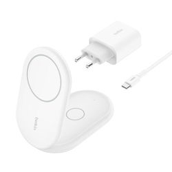 Belkin BoostCharge Magnetic Foldable 2-in-1 Charging Station with Qi2 (15 W) Belkin BoostCharge Magnetic Foldable 2-in-1 Charging Station with Qi2 (15 W)